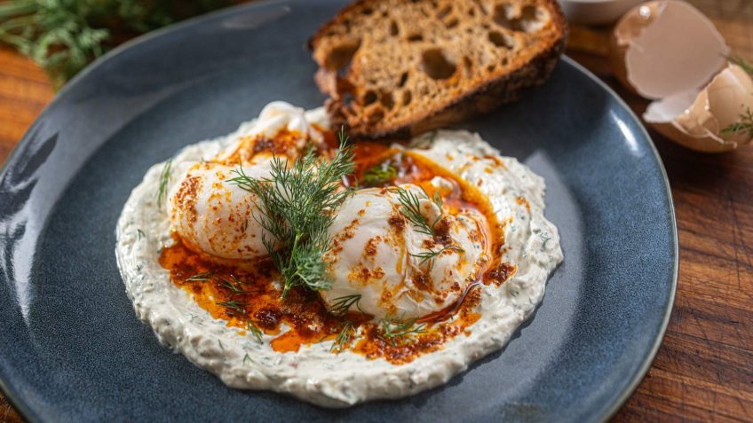 Turkish Garlic & Chili Eggs